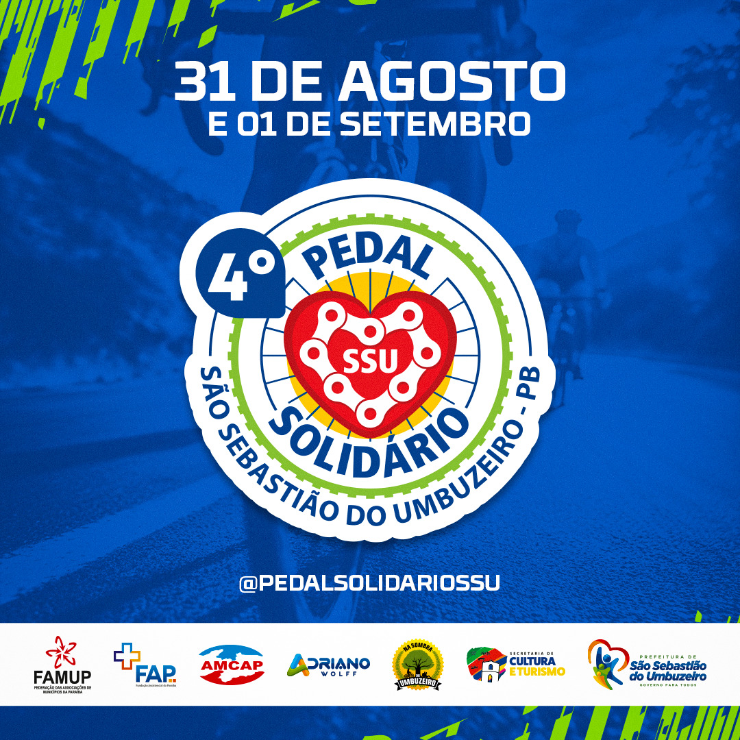 4ª Edição do Pedal Solidário é lançada em São Sebastião do Umbuzeiro