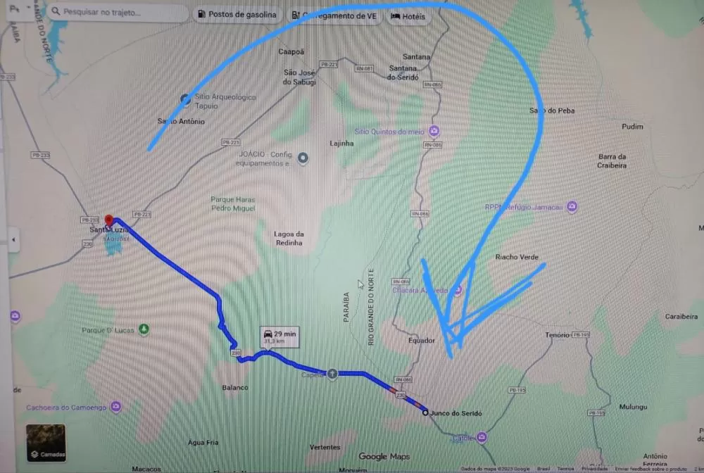 Atenção! Serra de Santa Luzia na PB é totalmente interditada após derramamento de combustível