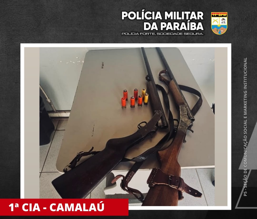 No Cariri: duas armas de fogo são apreendidas em Camalaú