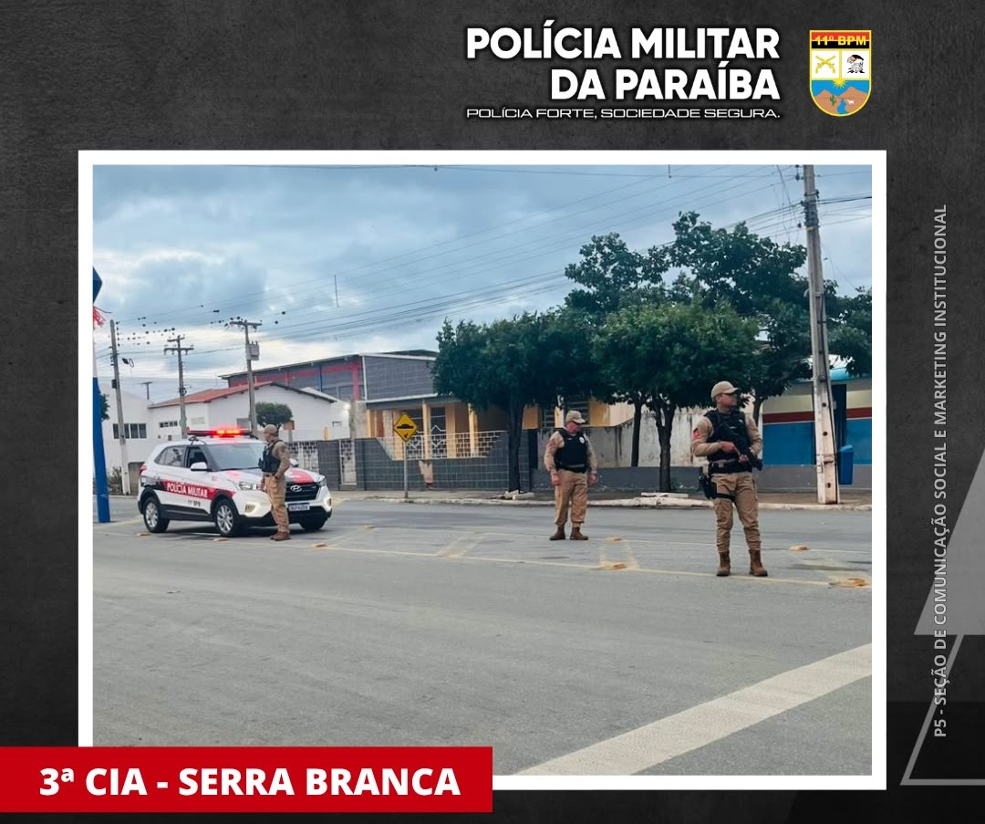 Em Serra Branca PM intensifica fiscalização e orientação para cuidados no trânsito