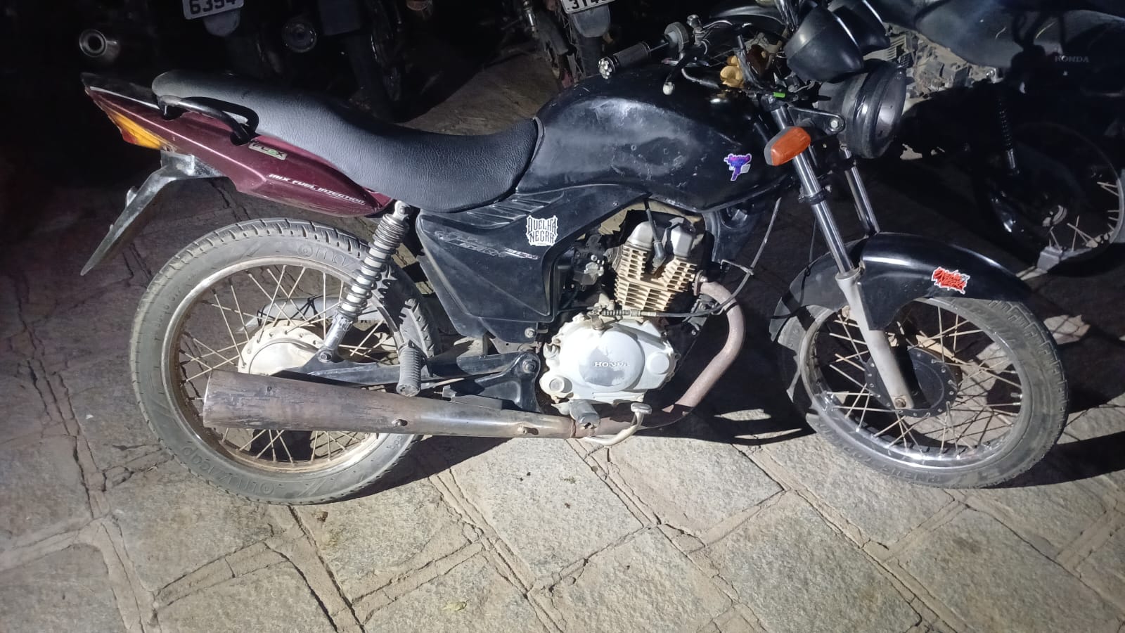 Malta: mais uma moto aprendida com sinais de adulteração