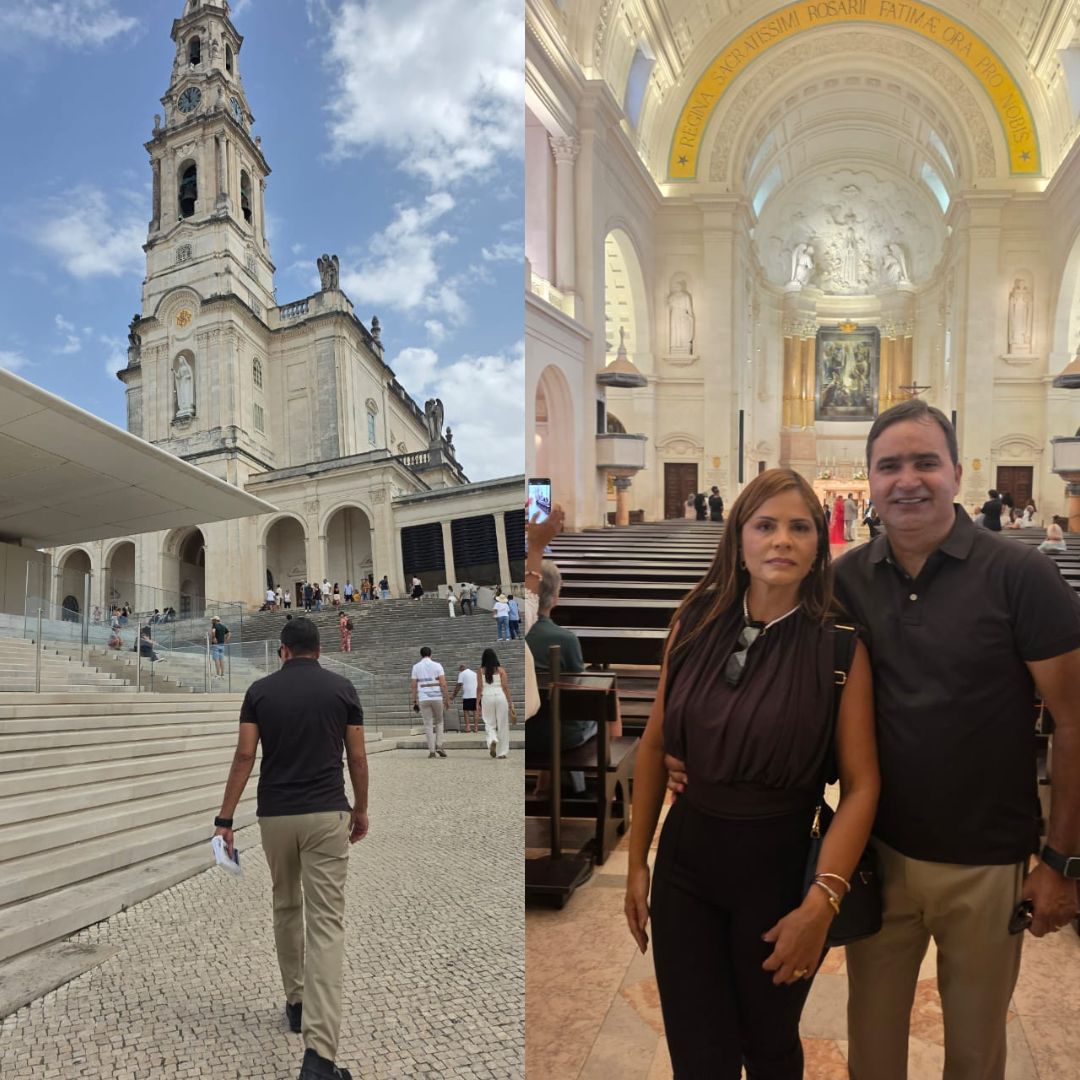 Gilson Bento foi a Fátima em Portugal, para pagar promessa